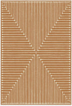 RUGGABLE x Jonathan Adler Machine Washable Modern Area Rug – Inkdrop Copper 6x9, Stain-Resistant, Non-Slip – Medium Rugs for Living Room, Bedroom, Hallway, Entryway & Office–with Standard Pad