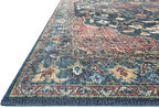 Loloi Skye Collection SKY-08 Denim/Brick 8'-0" x 8'-0" Round Area Rug