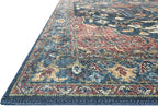 Loloi Skye Collection SKY-08 Denim/Brick 6'-0" x 6'-0" Round Area Rug
