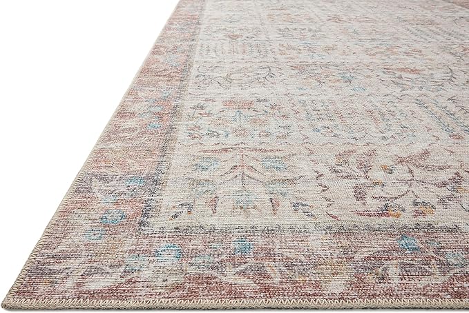 Loloi Rifle Paper Co. Maison Collection MAO-08 Cream 5'-0" x 7'-6", .19" Pile Height, Area Rug
