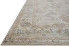 Loloi Magnolia Home by Joanna Gaines Millie Collection MIE-02 Sky/Gold 11'-6" x 15'-7", .25" Pile Height, Area Rug