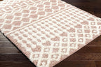 Livabliss Hapsburg Moroccan Shag Area Rug,5'3" x 7'3",Dusty Pink