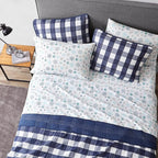 Eddie Bauer - Twin Sheets, Cotton Flannel Bedding Set, Brushed For Extra Softness, Cozy Home Decor (Tossed Snowflake, Twin)