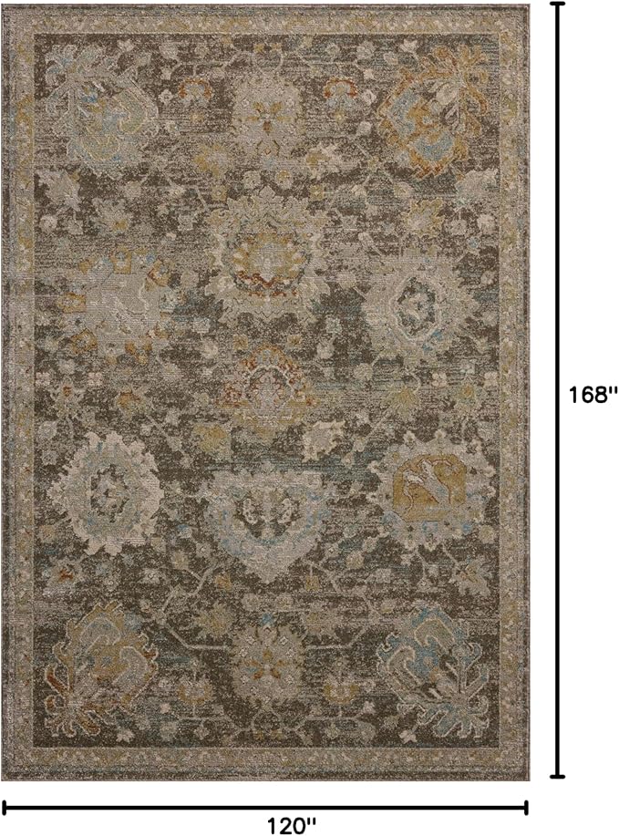 Loloi Magnolia Home by Joanna Gaines Mona Collection MOA-02 BARK/Multi 10'-0" x 14'-0" Area Rug