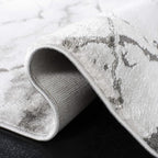 SAFAVIEH Craft Collection Runner Rug - 2'3" x 14', Grey & Silver, Modern Abstract Design, Non-Shedding & Easy Care, Ideal for High Traffic Areas in Living Room, Bedroom (CFT877G)