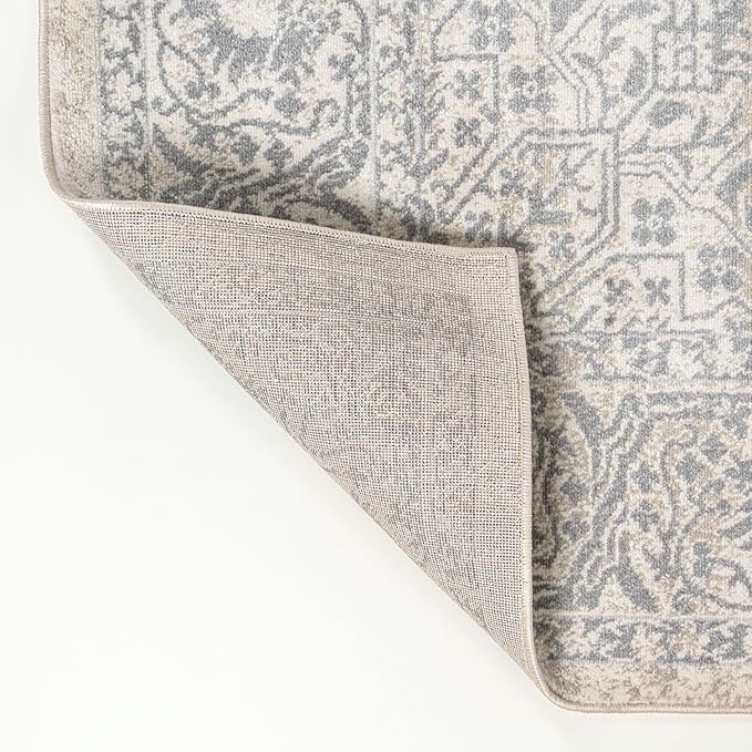JONATHAN Y Vintage Medallion Indoor Area Rug Cream 8X10, Modern Boho for Living Room, Bedroom, Kitchen, Office, Easy-Cleaning, High Traffic, Pet-Friendly, Non-Shedding MDP100C-8
