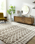 Livabliss Hapsburg Moroccan Shag Area Rug,6'7" x 9'6",Medium Brown