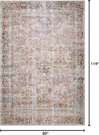 Loloi Adrian Collection ADR-05 Sunset/Charcoal 7'-6" x 9'-6", .19" Thick Area Rug
