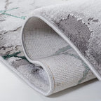 SAFAVIEH Craft Collection Runner Rug - 2'3" x 12', Grey & Green, Modern Abstract Design, Non-Shedding & Easy Care, Ideal for High Traffic Areas in Living Room, Bedroom (CFT877Y)