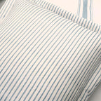 Lush Decor Farmhouse Stripe Reversible Cotton Comforter Set, 3 Piece Set, King, Blue - Cozy F𝚊rmhouse Bedding Set - Rustic Decor - Striped Comforter - Modern Farmho𝚞se Bedroom Decor