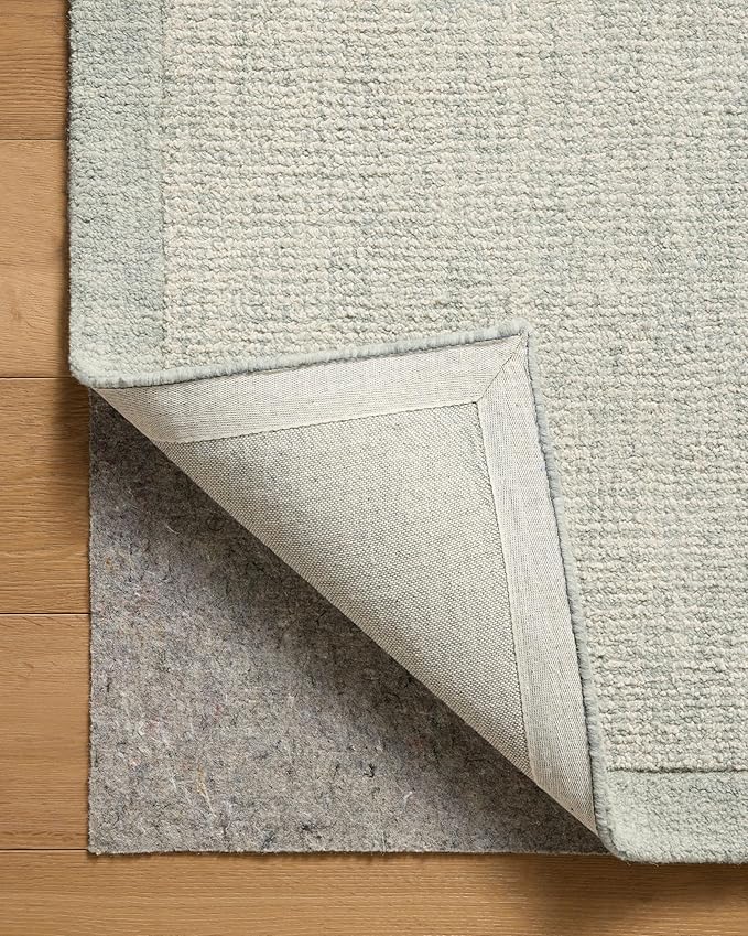 Loloi Magnolia Home by Joanna Gaines Henley Collection HNY-01 Ivory/Spa 3'-6" x 5'-6" Accent Rug