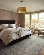 Loloi Chris Loves Julia Jules Collection JUL-08 Emerald/Antique Ivory 2'-6'' x 12'-0'', .13" Pile Height, Runner Rug