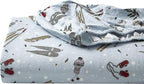 Eddie Bauer - Twin Sheets, Cotton Flannel Bedding Set, Brushed For Extra Softness, Cozy Home Decor (Snow Days, Twin)
