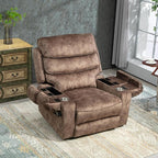 27in Extra Wide Power Lift Recliner Chair for Big Tall with Extended Footrest Heat Massage, Oversized Electric Lift Recliner Chairs for Adults Elderly Seniors, Arm Storage & Cup Holders