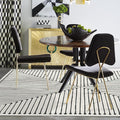 RUGGABLE x Jonathan Adler Machine Washable Modern Area Rug – Inkdrop Black & Ivory 6x9, Stain-Resistant, Non-Slip – Medium Rugs for Living Room, Bedroom, Hallway, Entryway & Office–with Cushioned Pad