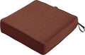 Classic Accessories Montlake FadeSafe Water-Resistant 23 x 23 x 5 Inch Outdoor Seat Cushion, Outdoor Chair Cushion, Heather Henna Red, Outdoor Chair Cushions, Patio Chair Cushions, Patio Cushions