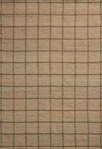 Loloi Chris Loves Julia Fletcher Collection FLE-01 Natural/Olive 9'-3" x 13', .37" Pile Height, Area Rug