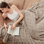 Bedsure GentleSoft California King Blanket for Bed - Super Soft Cozy Blankets for Women Men Girls, Large Fuzzy Fleece Throw for Bedroom Decor, Light Taupe, 102x96 Inches