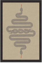 RUGGABLE x Jonathan Adler Washable Modern Area Rug – Venom Neutral 4x6, Stain-Resistant, Non-Slip – Medium Machine Washable Rugs for Living Room, Bedroom, Hallway, Entryway & Office–with Standard Pad