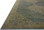 Loloi Magnolia Home by Joanna Gaines Mona Collection MOA-04 Aqua/Wheat 7'-6" x 7'-6" Round Area Rug