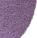 Unique Loom Solid Shag Collection Area Rug (8' Round, Lilac)