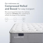 EPITEX Silverluxe King Size Mattress, 8 Inch Gel Memory Foam, Pocket Spring, Medium Firm, Gray