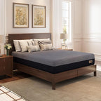 MLILY EGOHOME 10 Inch King Mattress, Copper Gel Cooling Memory Foam Mattress for Back Pain Relief,Therapeutic Double Mattress Bed in a Box, Made in USA, CertiPUR-US Certified, 76x80x10 Black