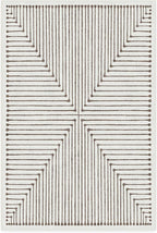 RUGGABLE x Jonathan Adler Machine Washable Modern Area Rug – Inkdrop Camel & Ivory 4x6, Stain-Resistant, Non-Slip – Medium Rugs for Living Room, Bedroom, Hallway, Entryway & Office–with Standard Pad