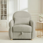 33.5" Mordern Accent Chairs,Reading Chair with Storage,Single Sofa in Chenille Fabric for Living Room, Bedroom and Compact Spaces. (Grey)