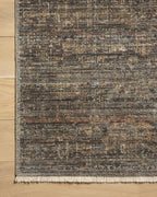 Loloi Amber Lewis Molly Collection MOL-05 Lagoon/Natural 6'-7" x 9'-2" Low Pile Area Rug