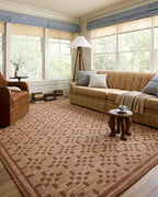 Loloi Chris Loves Julia Judy Collection JUD-07 Natural/Spice 3'-6" x 5'-6" Accent Rug