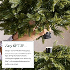 Balsam Hill 4.5ft Pre-Lit Classic Blue Spruce - Artificial Christmas Tree with 886+ Tips, 300 Clear LED Lights, Easy Plug Technology & Premium Stand for Indoor Holiday Decorating