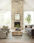 Loloi Angela Rose Aubrey Collection AUB-03 Jade/Natural 5'-0" x 7'-0", .19" Pile Height, Area Rug