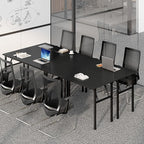 Need Folding Computer Desk, Large 60 inches Folding Table for Home Office, No Install Needed Foldable Writing Table Desk, Black