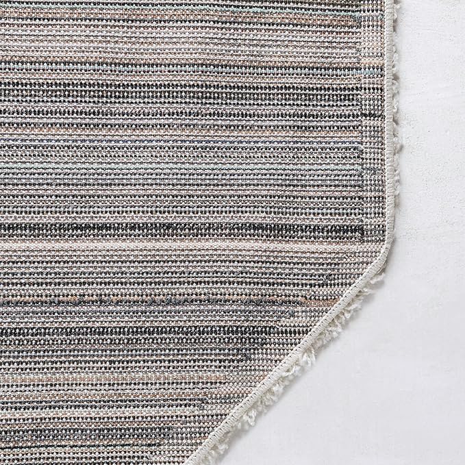 Unique Loom Solid Shag Collection Area Rug (8' Octagon, Snow White)