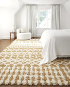 Livabliss Hapsburg Moroccan Shag Area Rug,6'7" x 9'6",Camel