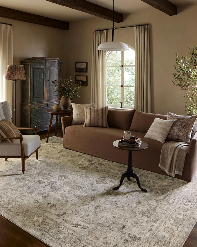 Loloi Amber Lewis Honora Collection HON-06 Grey/Taupe 5'-3" x 7'-9" Area Rug