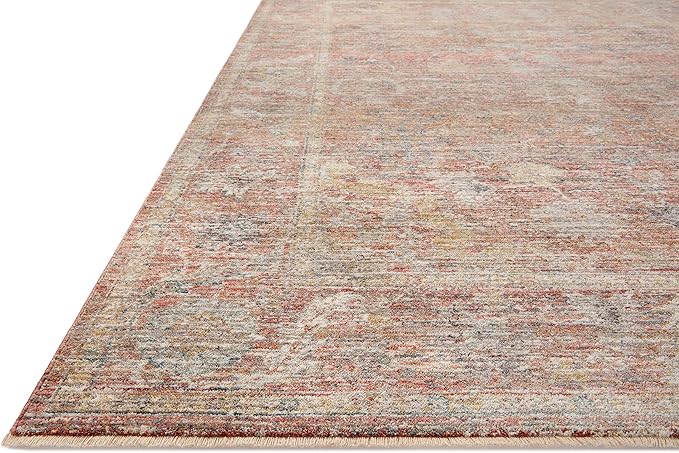 Loloi Magnolia Home by Joanna Gaines Millie Collection MIE-04 Sunset/Multi 11'-6" x 15'-7", .25" Pile Height, Area Rug