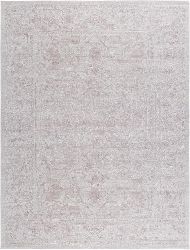 SAFAVIEH Area Rug 12x18 - Reflection Collection - Large - Cream & Ivory, Non-Shedding & Easy Cleaning, Ideal for Living Room, Bedroom (RFT665D)