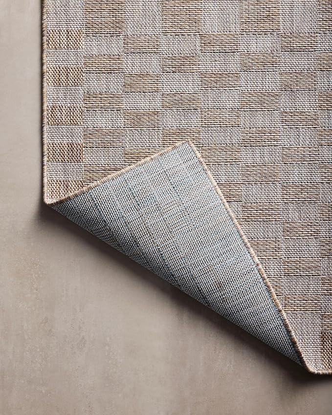 Loloi Amber Lewis Topanga Collection TOP-03 Natural/Dove 2'-3" x 3'-9" Indoor/Outdoor Area Rug