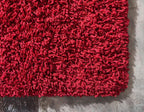 Unique Loom Solid Shag Collection Area Rug (5' 1" x 8' Rectangle Cherry Red)