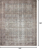Loloi Amber Lewis Georgie Collection GER-10 Moss/Bark 10'-0" x 14'-0", .19" Pile Height, Area Rug
