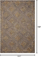 Loloi Varena Collection VAR-04 Plum/Gold 9'-3" x 13' Area Rug