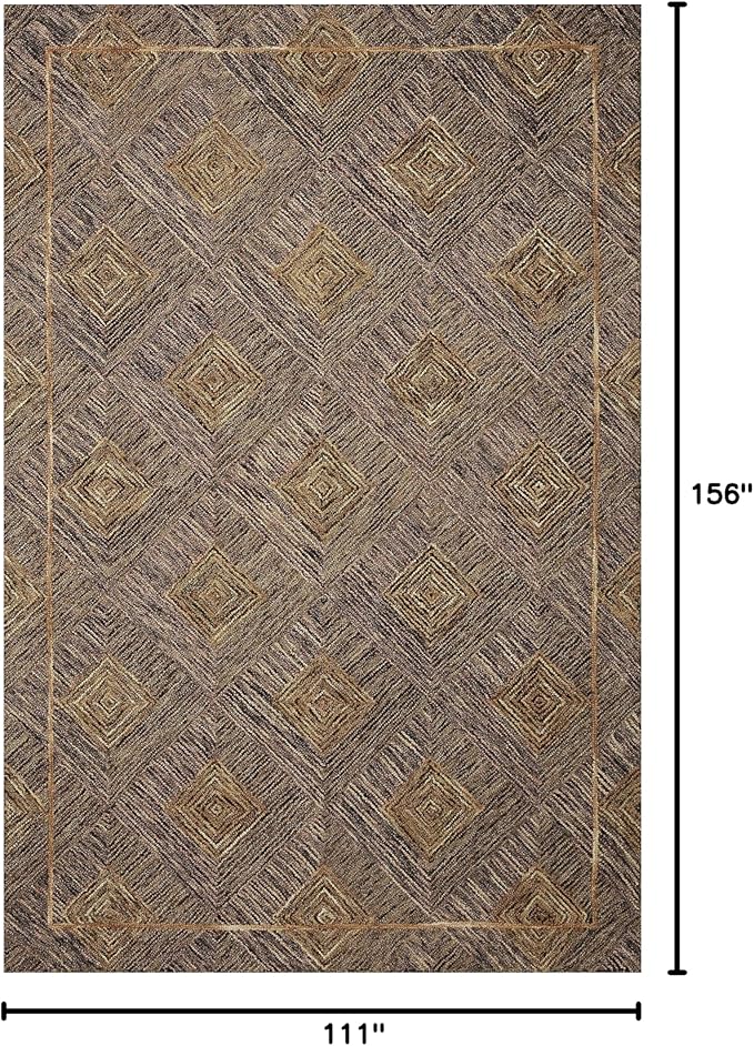 Loloi Varena Collection VAR-04 Plum/Gold 9'-3" x 13' Area Rug