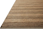 Loloi Chris Loves Julia Judy Collection JUD-06 Natural/Chocolate 2'-6" x 7'-6" Runner Rug