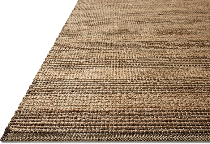 Loloi Chris Loves Julia Judy Collection JUD-06 Natural/Chocolate 2'-6" x 7'-6" Runner Rug