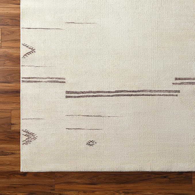 Livabliss x Becki Owens Rivi Moroccan Area Rug , 9'2" x 12', Cream/Charcoal