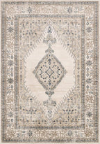 Loloi Teagan Collection TEA-02 Oatmeal/Ivory 2'-8" x 4' Accent Rug, Large, Soft Neutral Rug, High-Traffic for Living Room, Bedroom, Home Office, Dining Area