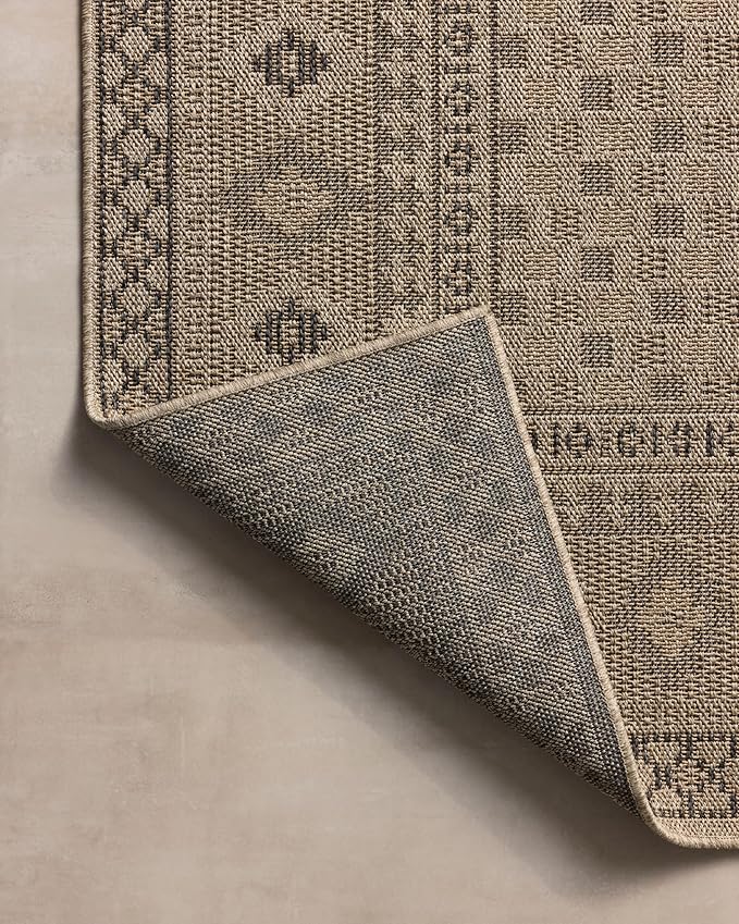 Loloi Chris Loves Julia Providence Collection PRC-07 Dove/Charcoal 8'-6" x 12', .12" Pile Height, Indoor/Outdoor Area Rug