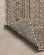 Loloi Chris Loves Julia Providence Collection PRC-07 Dove/Charcoal 5' x 7'-7", .12" Pile Height, Indoor/Outdoor Area Rug